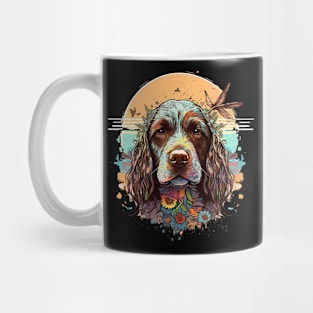 Pointer dog hippie Mug